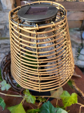 Preview: Boho Solar Tischlampe Hira