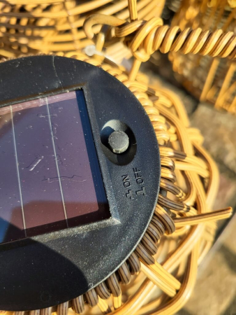 Preview: Boho Solar Windlicht Francesca, zum Hängen