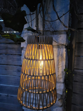 Preview: Boho Solar Windlicht Amelia, zum Hängen