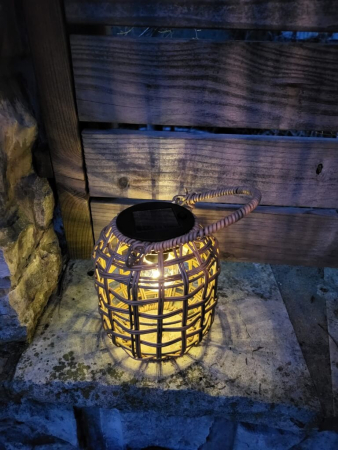 Boho Solar Windlicht Aurelia, zum Hängen