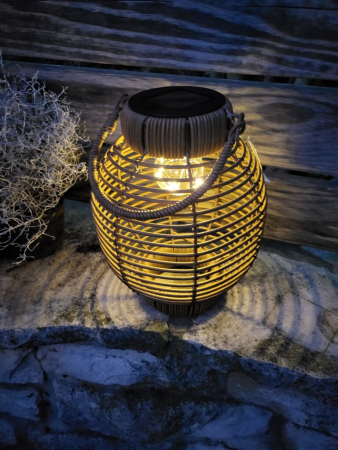Preview: Boho Solar Windlicht Francesca, zum Hängen