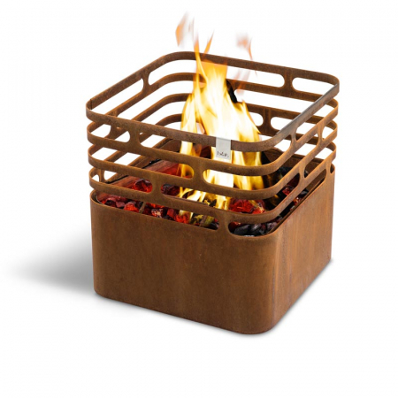 Edelrost Feuerkorb Cube Höfats
