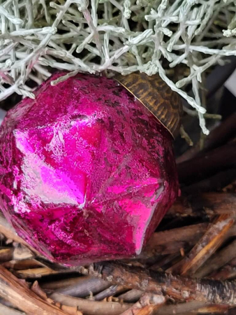 Hippie-Boho Christbaumkugel-Mix 4, Purple