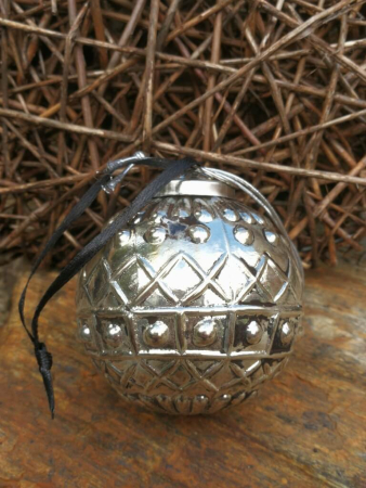 Preview: Christbaumkugel Corvinia, Kreuzmuster