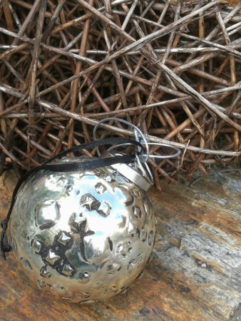 Christbaumkugel Corvinia, mit Rauten
