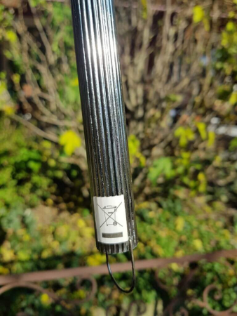 Preview: Christbaumkugel LED grau-silber