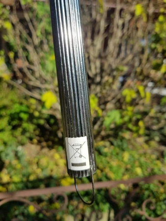 Christbaumkugel LED grau-silber