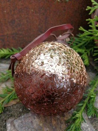 Christbaumkugel Jaenna, kupfer-gold
