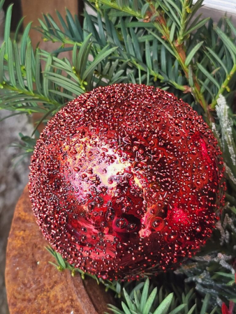 Christbaumkugel Kokkino, dunkelrot