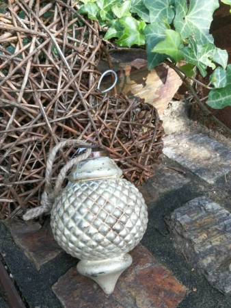Christbaumkugel Lespara, beige