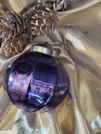 Preview: Christbaumkugel Florance, lila