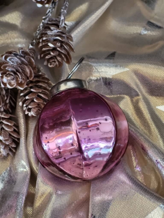 Preview: Christbaumkugel Florance, rosa