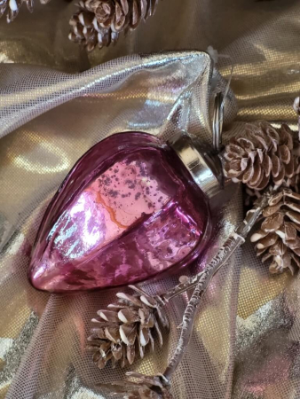 Preview: Christbaumkugel Florance Kegel, rosa