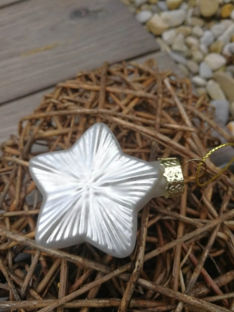 Christbaumkugel Stern Zilia, gold