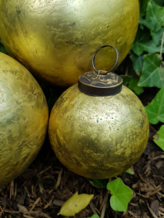 Preview: Christbaumkugel Altgold