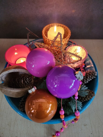 Preview: Christbaumkugel Opak, lila