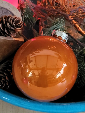Christbaumkugel Opak, orange