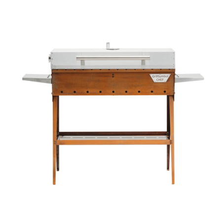 Preview: Cortenstahl Edelrost Holzkohlegrill Chef