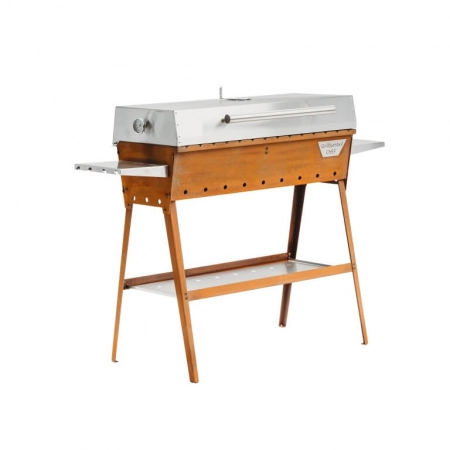 Cortenstahl Edelrost Holzkohlegrill Chef