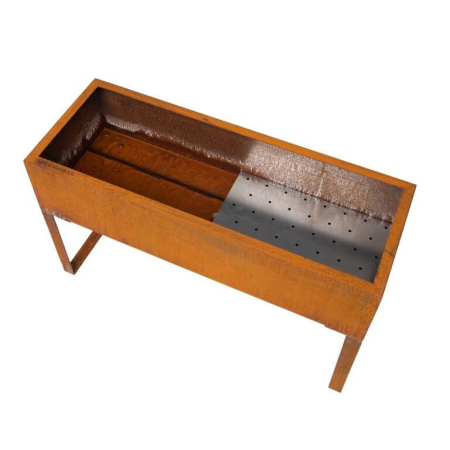 Preview: Edelrost Cortenstahl Pflanzkübel Aura Smart