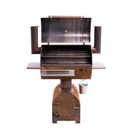 Cortenstahl Edelrost Smoker Holzkohlegrill Smoky Beast