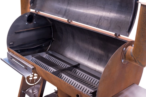 Cortenstahl Edelrost Smoker Holzkohlegrill Smoky Beast XL