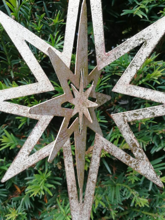 Preview: Dekohänger Stern Celio, altgold