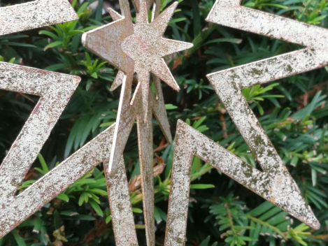 Preview: Dekohänger Stern Celio, altgold