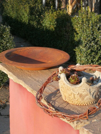 Edelrost Dekoschale Bella, 27 cm rustikal