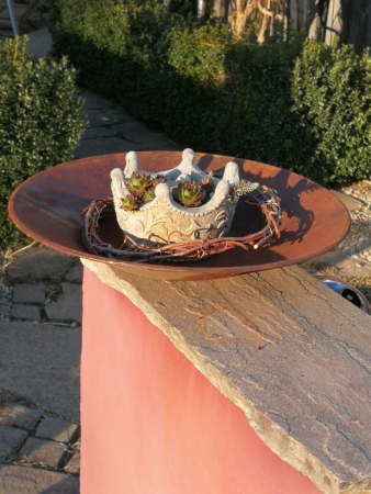 Edelrost Dekoschale Estella, 38 cm