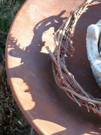 Edelrost Dekoschale Estella, 38 cm