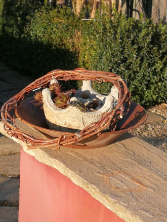 Edelrost Dekoschale Liana, 24 cm