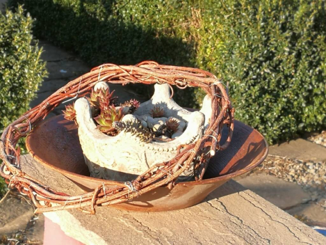 Edelrost Dekoschale Liana, 24 cm