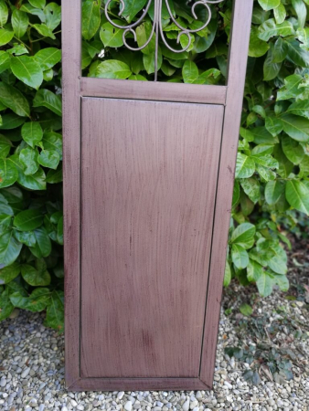 Preview: Dekotüre, Metall, dunkelbraun