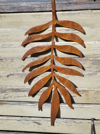 Preview: Edelrost 2er Set Farnblätter, zum Hängen