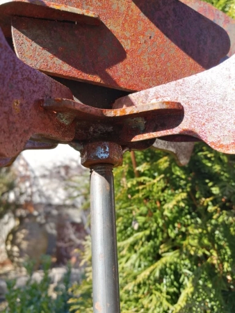 Edelrost Gartenstecker Libelle 3D, klein