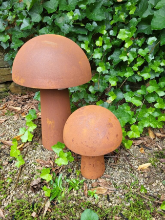 Edelrost Pilz zum Stellen mit Halbkugel