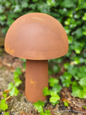 Edelrost Pilz zum Stellen mit Halbkugel