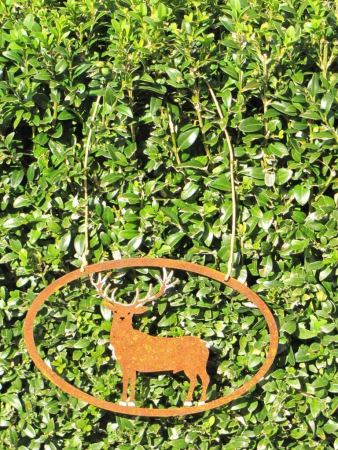 Preview: Edelrost Aufhänger Hirsch