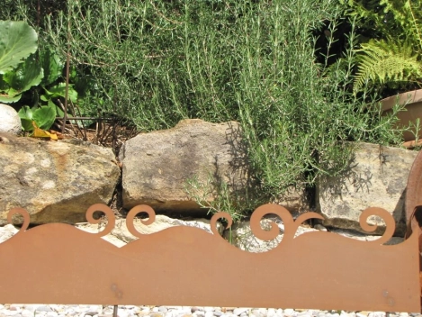 Edelrost Beeteinfassung Wave
