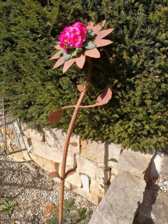 Preview: Edelrost Blume Selma zum Bepflanzen