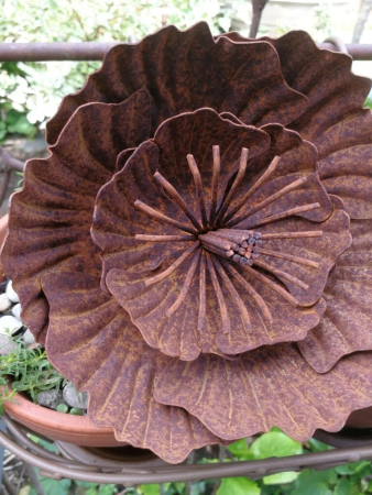 Preview: Edelrost Blume Agneta, klein