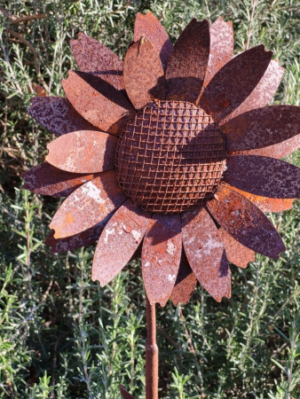 Edelrost Gartenstecker Löwenzahn