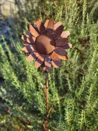 Edelrost Gartenstecker Löwenzahn