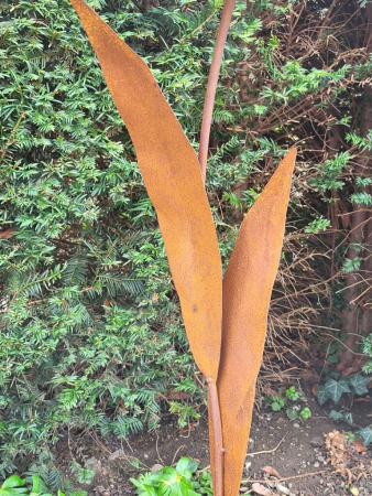 Preview: Edelrost Blume Nadja auf Platte