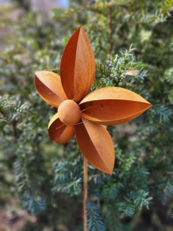 Edelrost Blume Rosalinde zum Stecken