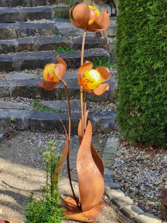 Edelrost Glasblume Zuzanna