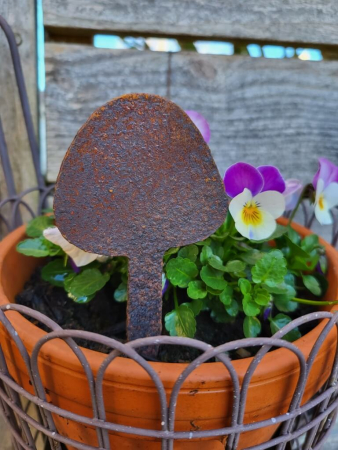 Preview: Edelrost Champignon zum Stecken