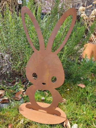 Edelrost Comic-Hase