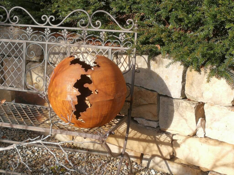 Preview: Edelrost Kugel Gravina